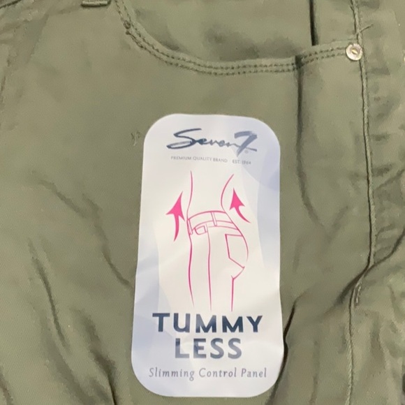 ⚡️Seven7 Tummyless High Rise Skinny Jeans - Dusty Olive (Sz 14) - Picture 2 of 2